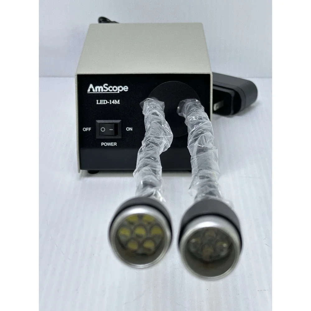 AmScope 14-LEDM Dual Gooseneck Microscope Lights LED-14M